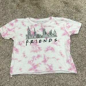 friends cropped short sleeve shirt